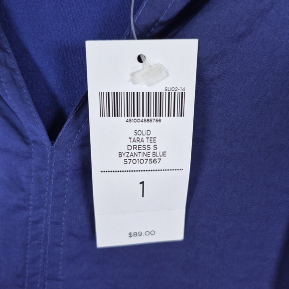 Chico's Tara Tee Dress Size 1 Byzantine Blue NWT - Picture 4 of 5